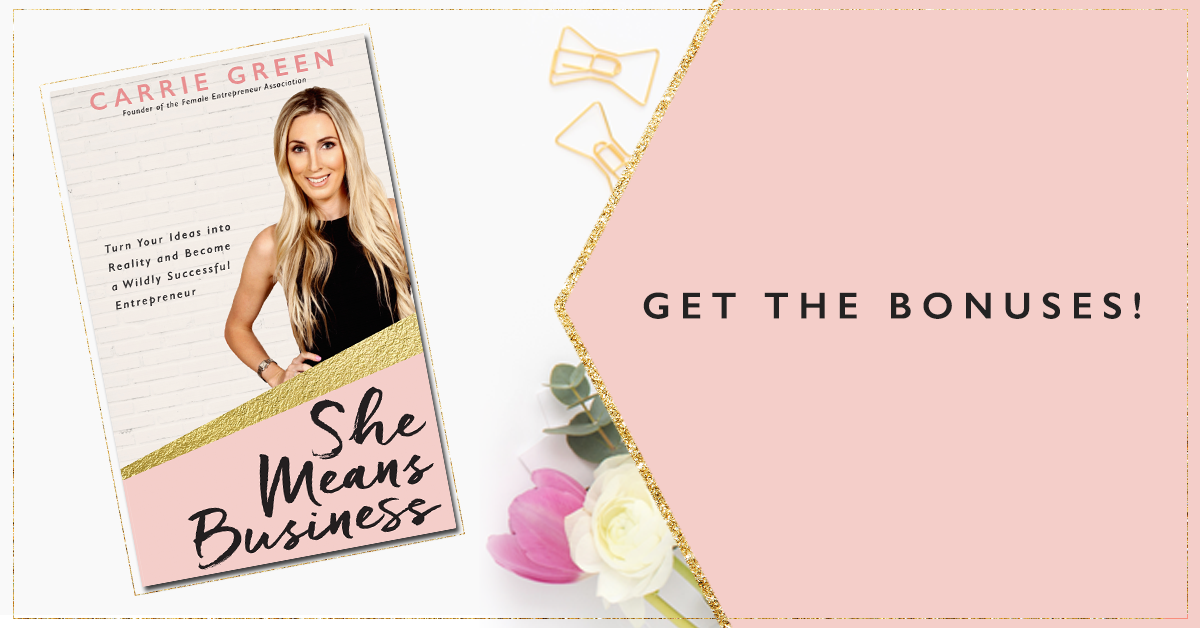 Order She Means Business by Carrie Green